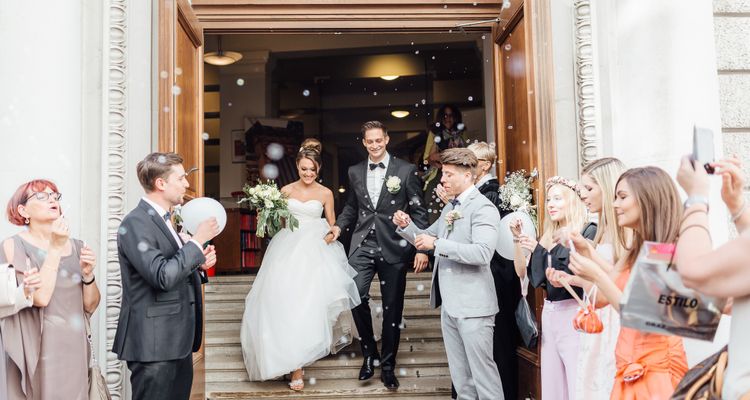 Sommerliche Hochzeit im noblen Wiener Innenstadtpalais Coburg