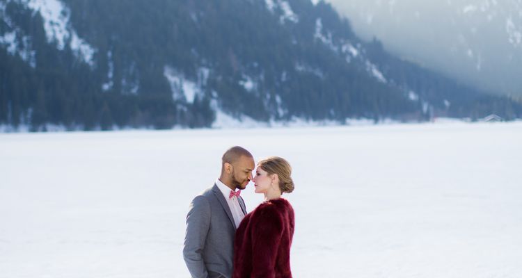 Winterliches After Wedding Shooting in den Bergen