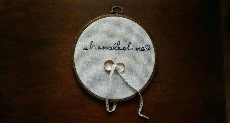 Ringkissen für Vintage Hochzeit