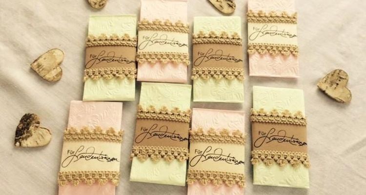 Freudentränen Taschentücher Vintage DIY