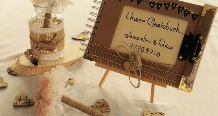 diy vintage gästebuch