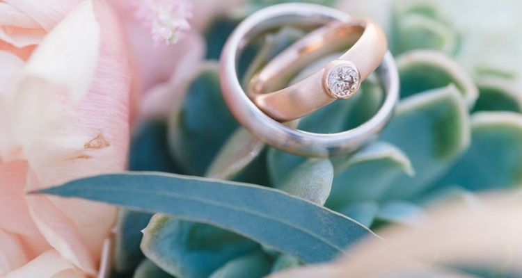metallic farbe hochzeitsdeko ringe