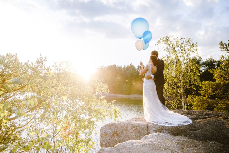 Pia & Markus im Sonnenuntergang am Ottensteiner Stausee