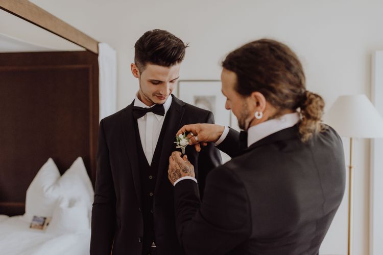 getting ready Bräutigam