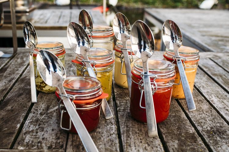 Hochzeitsbuffet mit tollen Soßen