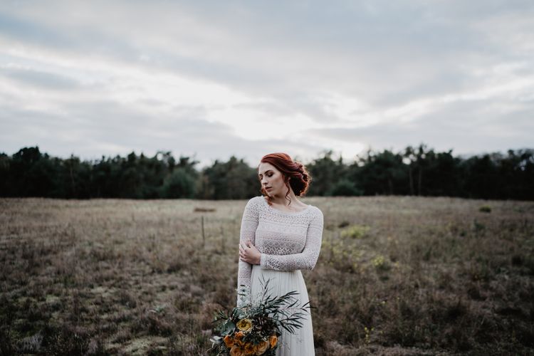 Boho Braut auf der Düne