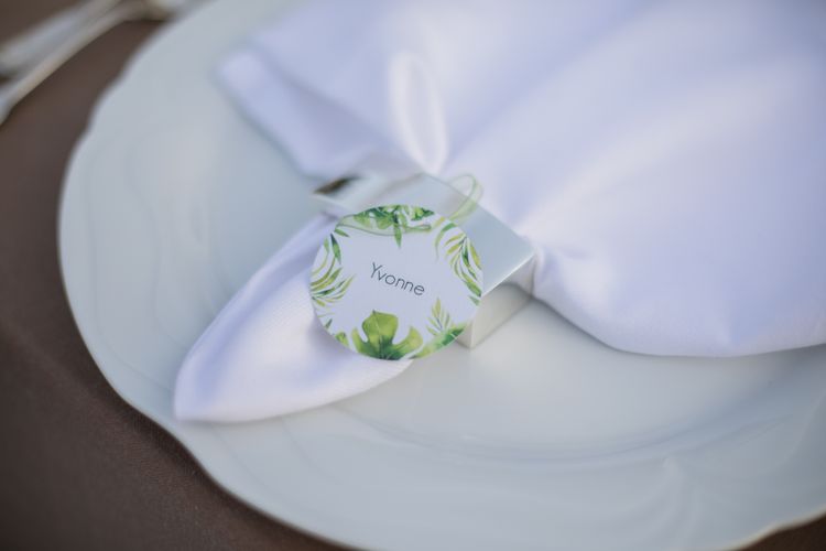 Platzkarte im Greenerystyle