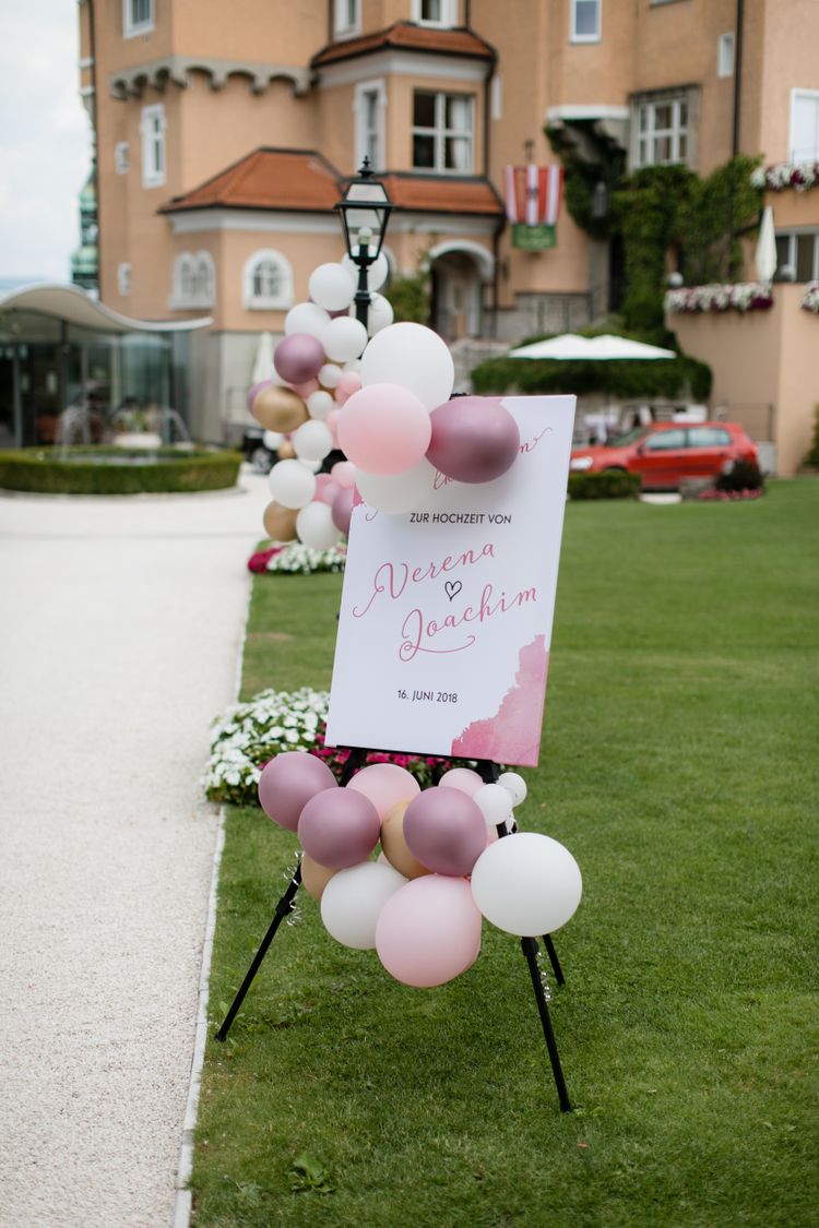 Willkommenschild Hochzeit